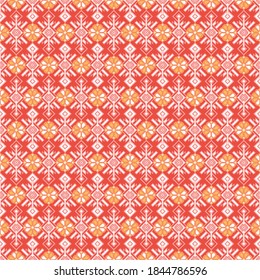 Kilim-Böhmisches, nahtloses Muster für bedruckte Gewebe im Vektorformat, wiederholbar in rechteckiger Form. Alle Elemente der Muster werden nach Farben gruppiert und übereinander angeordnet. Einfach zu bedienen und für v zu bearbeiten