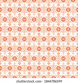 Kilim-Böhmisches, nahtloses Muster für bedruckte Gewebe im Vektorformat, wiederholbar in rechteckiger Form. Alle Elemente der Muster werden nach Farben gruppiert und übereinander angeordnet. Einfach zu bedienen und für v zu bearbeiten