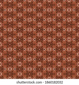 Kilim bohemian seamless pattern in vector format for printed fabrics or any other purposes. The pattern is tileable and easy to use.