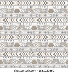 Kilim bohemian seamless pattern in vector format for printed fabrics or any other purposes. The pattern is tileable and easy to use.