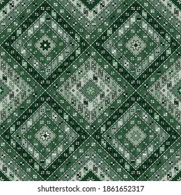Kilim bohemian seamless pattern in vector format for printed fabrics or any other purposes. The pattern is tileable and easy to use.