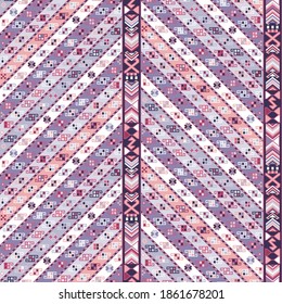 Kilim bohemian seamless pattern in vector format for printed fabrics or any other purposes. The pattern is tileable and easy to use.