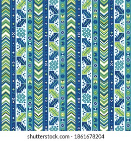 Kilim bohemian seamless pattern in vector format for printed fabrics or any other purposes. The pattern is tileable and easy to use.