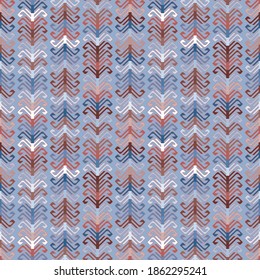 Kilim bohemian seamless pattern in vector format for printed fabrics or any other purposes. The pattern is tileable and easy to use.