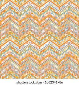 Kilim bohemian seamless pattern in vector format for printed fabrics or any other purposes. The pattern is tileable and easy to use.