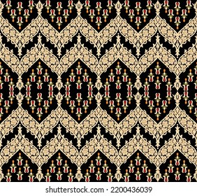 Kilim bohemian seamless pattern in vector format for printed fabrics or any other purposes. The pattern is tileable and easy to use.