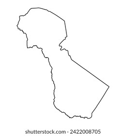 Kilimanjaro Region map, administrative division of Tanzania. Vector illustration.