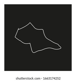 Mapa de la región de Kilis, país de Turquía