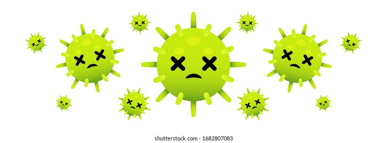 Kill COVID-19. Stop COVID-19. COVID-19 Is Die. COVID-19 Vector, Coronavirus Vector, And Virus Vector On White Background. Cancer Is Die.