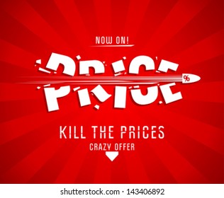 Kill the prices design template with bullet