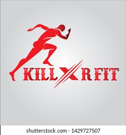 Kill x R Fit Logo Design