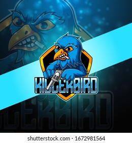 Killer bird esport mascot logo design