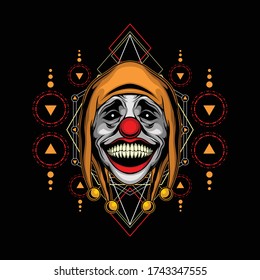 killer clown head for commercial use