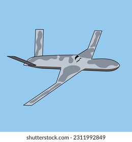 diseño de vector plano de drones asesinos