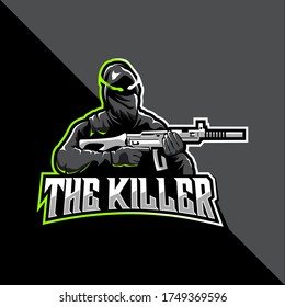 The killer esport vector logo design