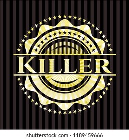 Killer gold emblem or badge