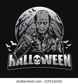 killer at Halloween party