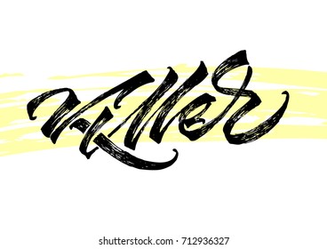 Killer Lettering Brushed