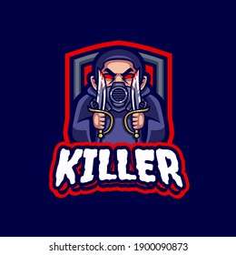 Killer Mascot Logo Gaming Template