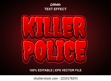 Killer Police Text Effect With Text Style And Editable