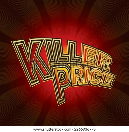 killer price card vector art new tyle