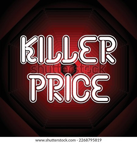 killer price card vector art new style