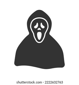 Killer scream icon, Vector graphics