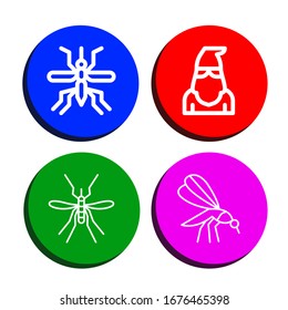 juego de iconos simples asesinos. Contiene iconos como Mosquito, Ejecutor, puede ser usado para web, móvil y logotipo