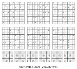 Killer Sudoku game set  with answers.