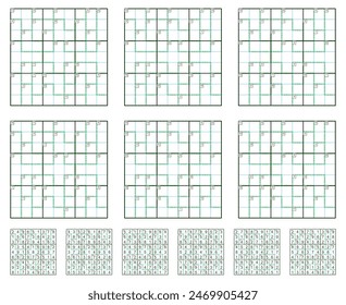 Killer Sudoku game set  with answers.