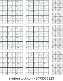 Killer Sudoku game set with answers.