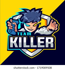 vector de juego de apoyo del equipo asesino