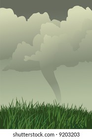 A killer tornado forms over the midwest plains.