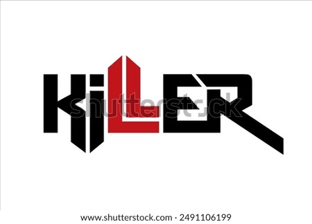 killer typography logo icon design vector