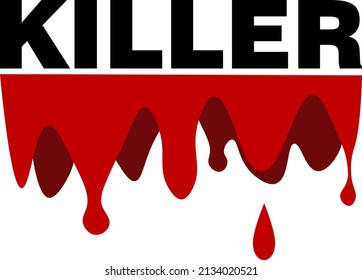 Texto vector asesino. Guerra en Ucrania 2022. La muerte de civiles en Ucrania.