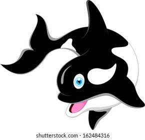 killer whale cartoon