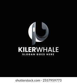 Killer Whale Gradient Colorful Logo