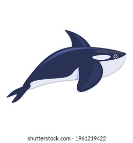 Killer whale icon. Cartoon of Killer whale vector icon for web design isolated on white background