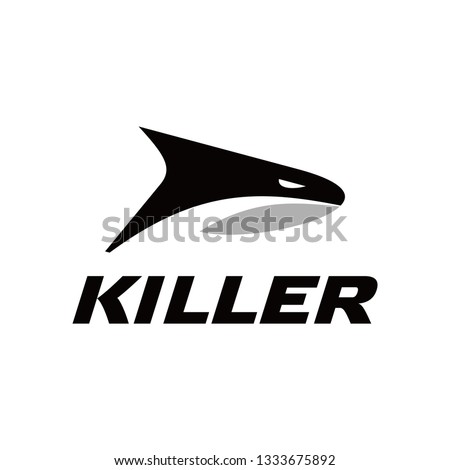 Killer whale logo template