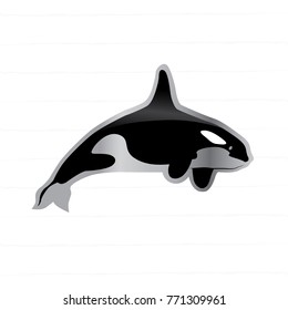 killer whale orca animal logo 