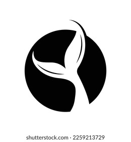 ilustración vectorial del logo de la orca de ballena asesina