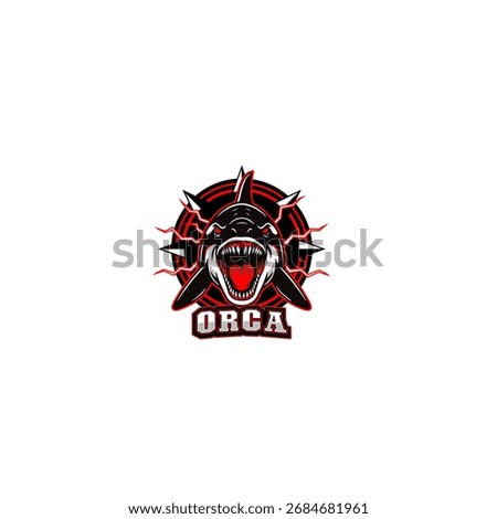 Killer whale, Orca Logo Vector Illustration 