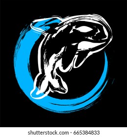 Killer Whale Orca vector 