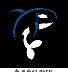 Killer Whale Orca vector 