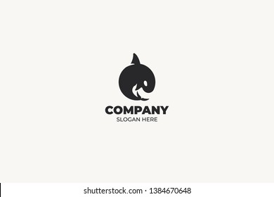 killer whale vector logo EPS 10