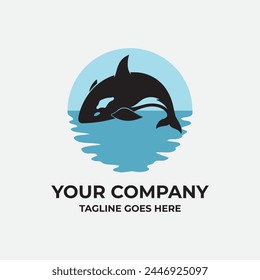 Killer Whale Vector Symbol Mascot Logo