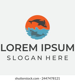Killer Whale Vector Symbol Mascot Logo