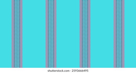 Killow seamless stripe vector, neat texture vertical background. V0s fabric lines pattern textile in cyan and red colors palette.