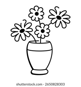 Kiln, stove, heating, burner, furnace, pottery, ceramic, earthenware, stoneware, doodle, drawing, sketchy, vector, icon 
A sketchy style icon denoting a flower vase
