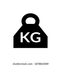 Vector de diseño de icono Kilograma aislado en fondo blanco